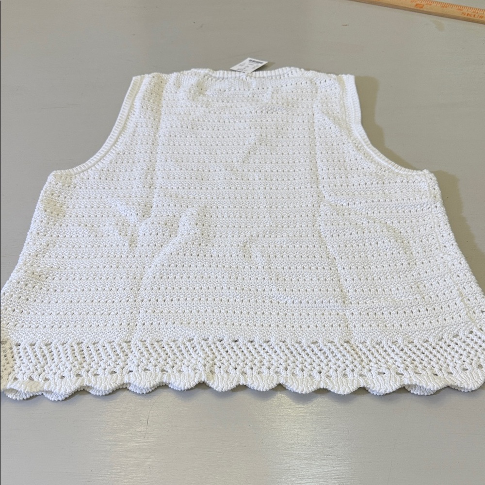 J. Crew Crochet sweater-tank Size Large - Picture 9 of 9